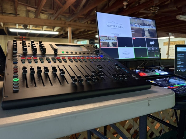 Audio console multiview