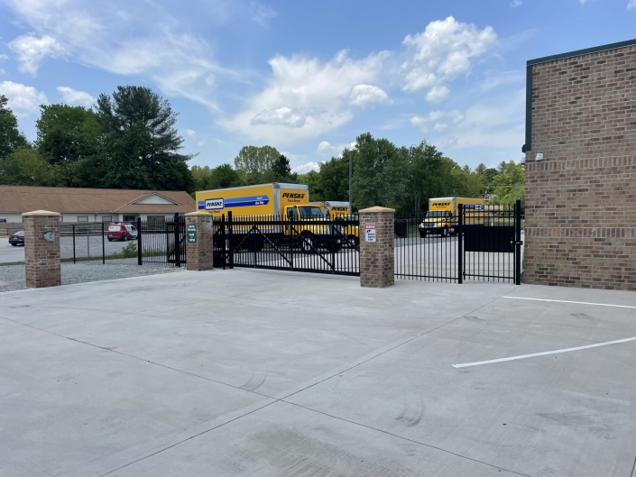 Bus lot security gate