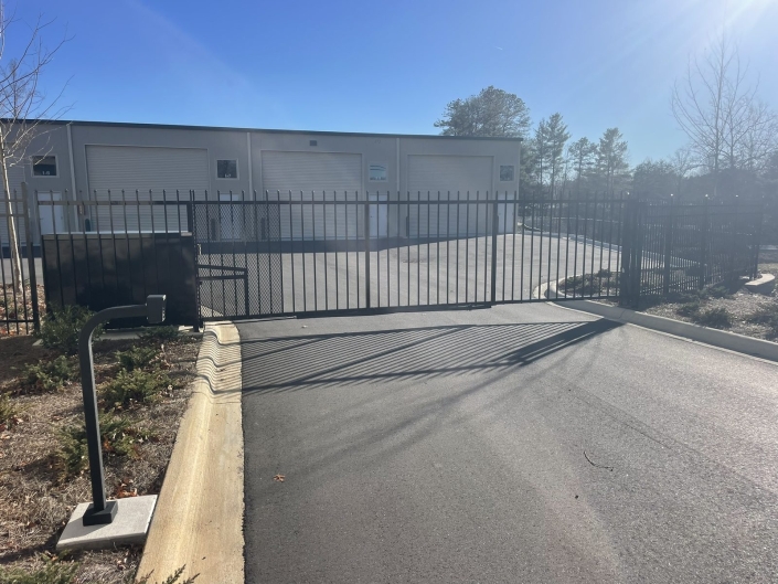 Warehouse perimeter gate